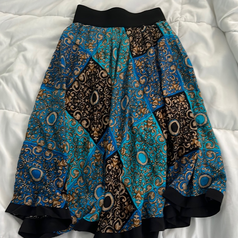 Printed Midi Skirt